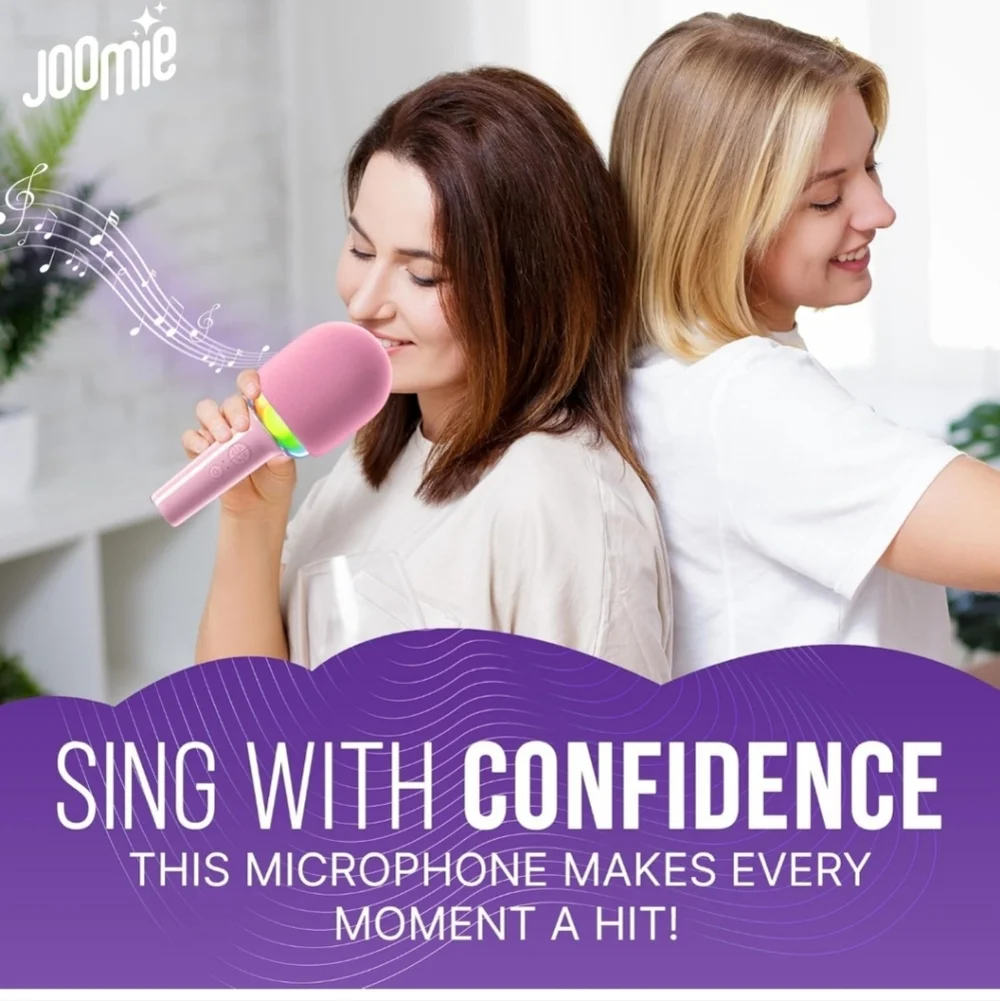Joomie Kids Wireless Pink Karaoke Microphone